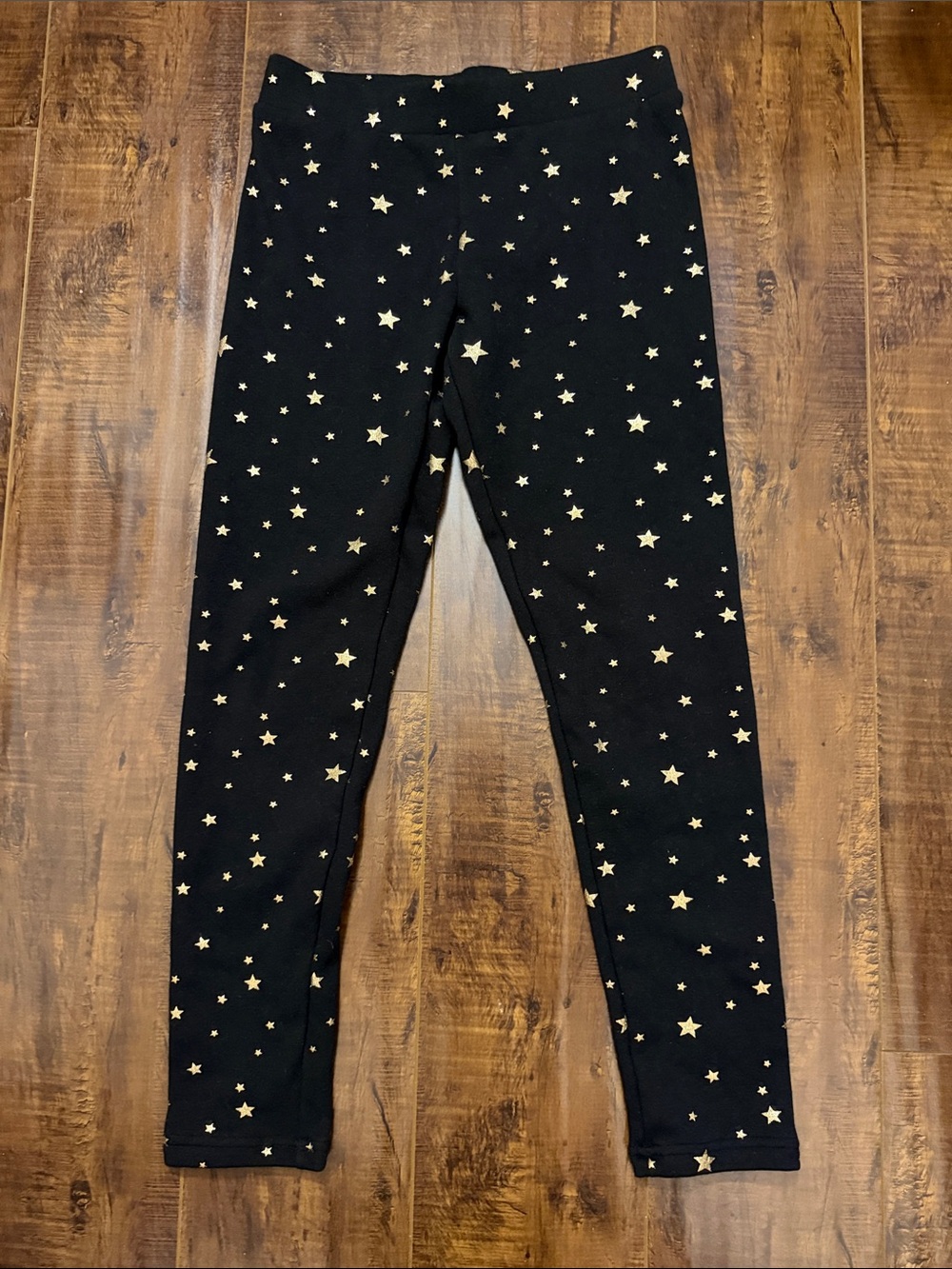 Old Navy Black Leggings with Gold Star Accents